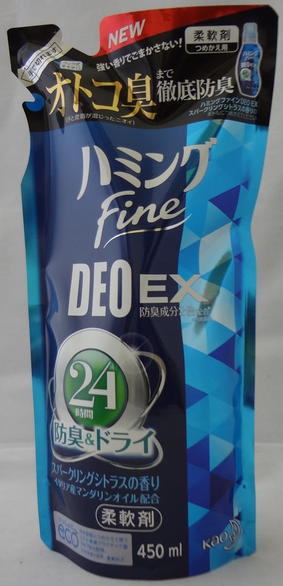 サイズ：450ml ハミングファイン 柔軟剤 DEOEX スパークリングシトラスの香り